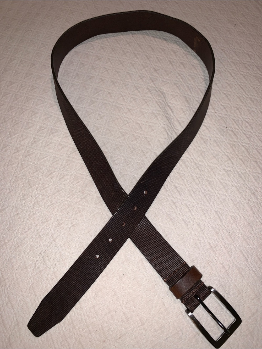 Johnston and Murphy belt brown leather with little patterns size 40